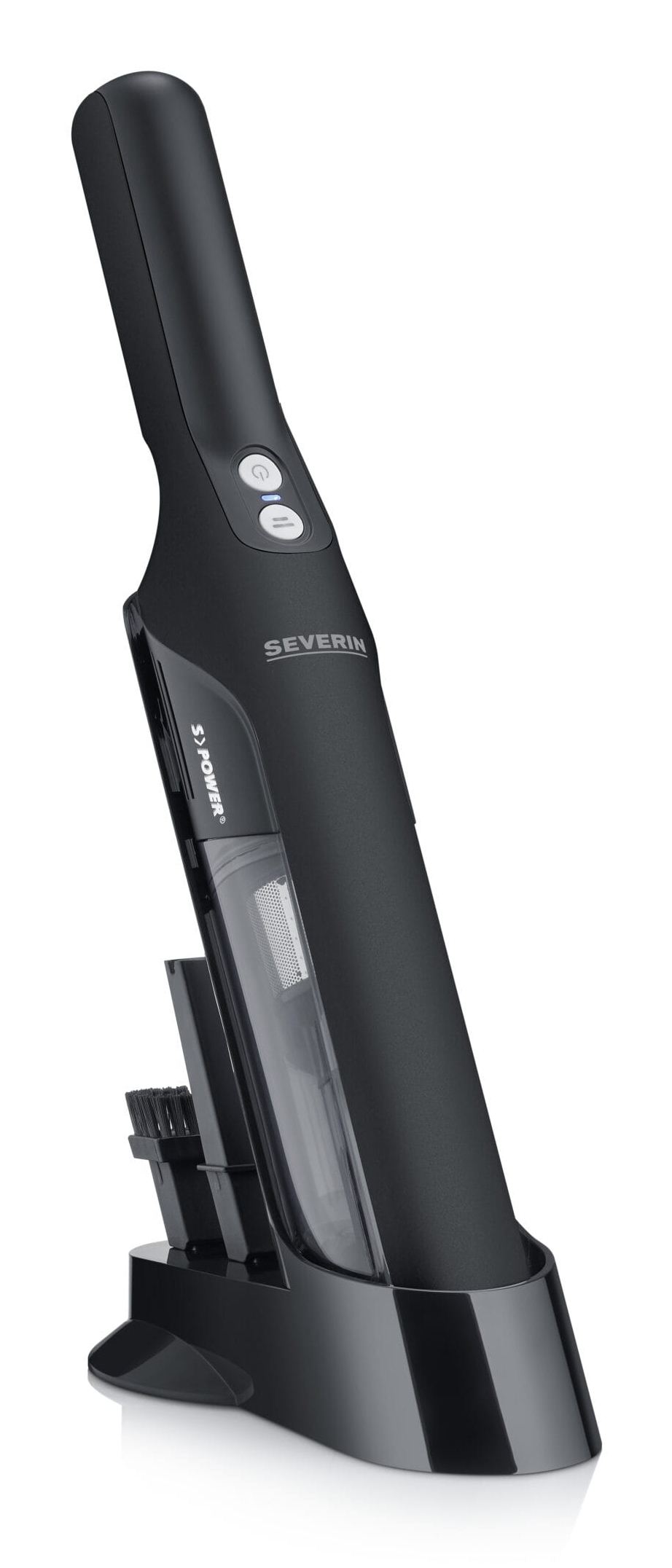 Severin HV 9589 S'Power Akku-Handstaubsauger Beutellos HEPA 12000 Pa 30 min Schwarz