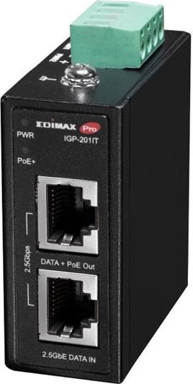 Edimax Industrie 2.5 Gigabit 30W PoE+ DIN-Rail Injektor (IGP-201IT)