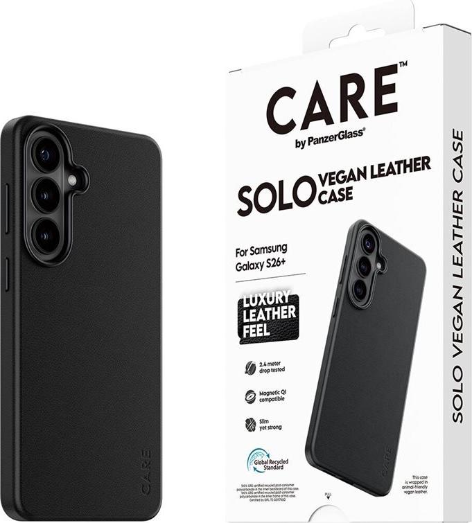 PanzerGlass CARE Solo Case Schwarz mit Qi für Samsung Galaxy S26+ Schutzcover (CR79111)
