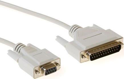 ACT AK7253 3m 9 pin D-sub female 25 pin D-sub male Beige Serien-Kabel (AK7253)