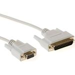 ACT AK7253 3m 9 pin D-sub female 25 pin D-sub male Beige Serien-Kabel (AK7253)