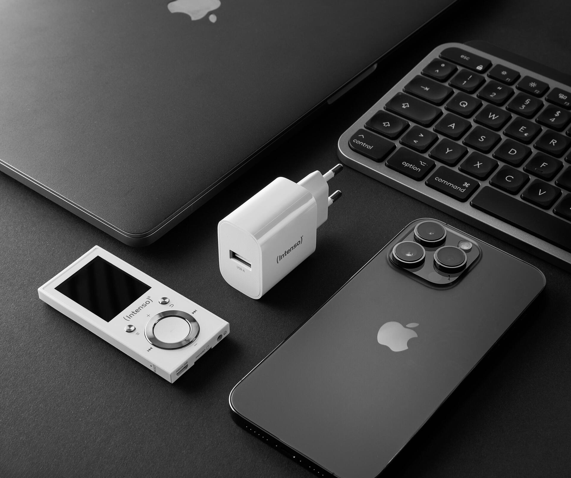 Intenso 1x USB-A Adapter weiß Universal AC Drinnen 7800512