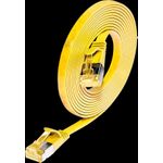 SLIM KAT6A 10 Gigabit Slimpatchkabel, U/FTP, flach, gelb KAT6A SLIM geschirmt (PKW-STP-SLIM-K6A 1.0 GE)