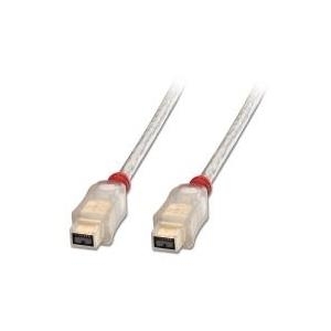 Lindy FireWire 800 Kabel 9-9 Beta Premium, 4,5m Hochwertiges LINDY FireWire 800 Kabel (IEEE 1394b) für Datentransferraten bis 800Mbps, transparente Stecker mit vergoldeten Metallkomponenten (30758)