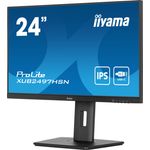 iiyama ProLite XUB2497HSN-B2, Full HD, USB-C, Kit, schwarz TFT Monitor, 16:9, Bildschirmdiagonale: 60,5 cm (23,8''), Auflösung: 1920x1080 Pixel, VESA Mount (100x100 mm), verstellbarer Standfuß, Reaktionszeit: 1ms, Helligkeit 250cd, Blickwinkel 178/178°(H/V), 1300:1, Anschluß: USB-C, Audio, Display-Port, HDMI, inkl.: Kabel (USB-C, HDMI), Netzteil, Netzkabel (EU, UK), QSG, Farbe: schwarz (XUB2497HSN-B2)