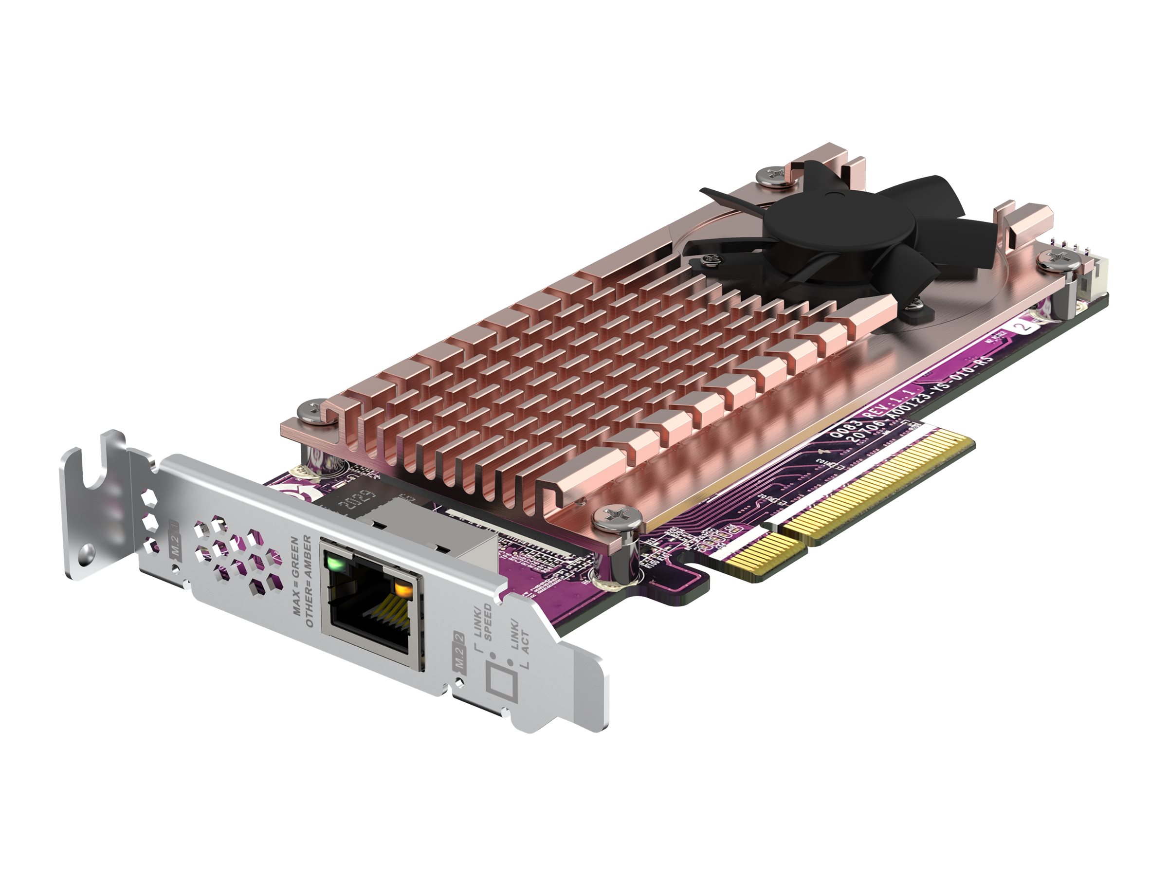 QNAP QM2 QM2-2P10G1TB PCIe 3.0 x8 10GbE Silber