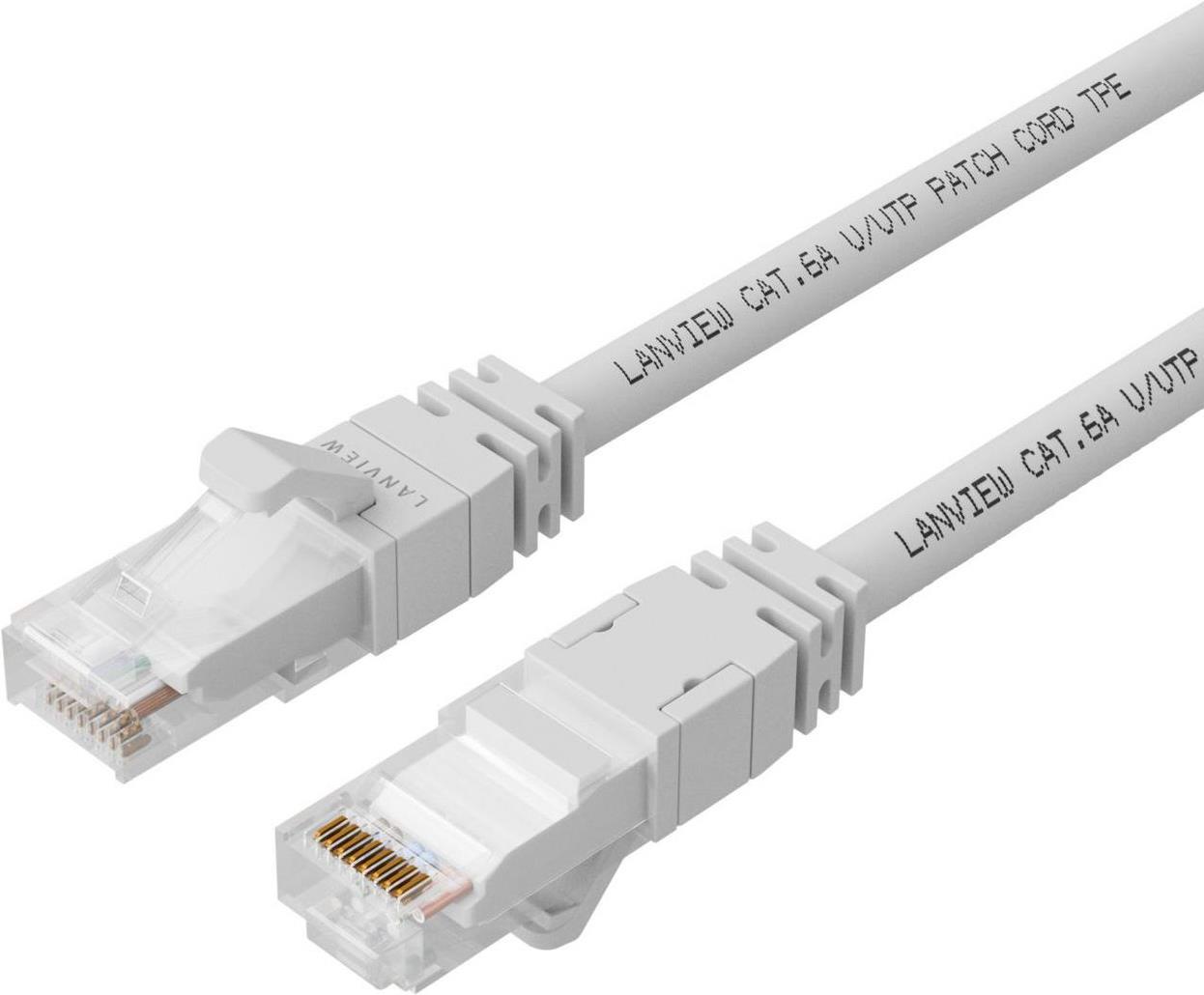 Lanview LV-UTP6A005W Netzwerkkabel Weiß 0,5 m S/FTP (S-STP) (LV-UTP6A005W)