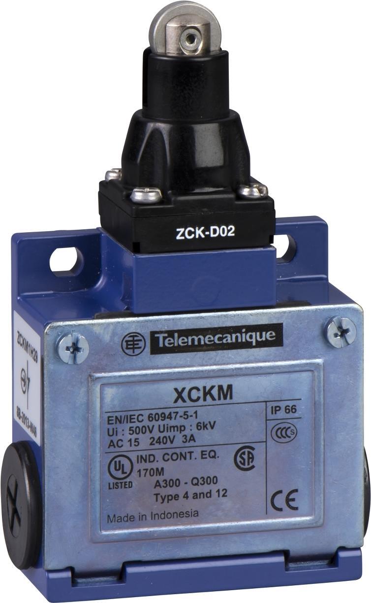 Schneider Electric XCKM102H29 Elektroschalter Endschalter 2P Blau (XCKM102H29)