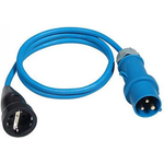 AS SCHWABE Adapterleitung 1,5m H07RN-F 3G2,5, CEE-Stecker 16A + Schuko-Kupplung 250V (60488)
