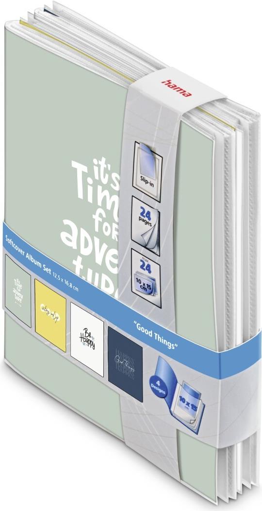 Hama Softcover-Album-Set Good Things für 4 x 24 Fotos im Format 10 x15 cm (00007686)
