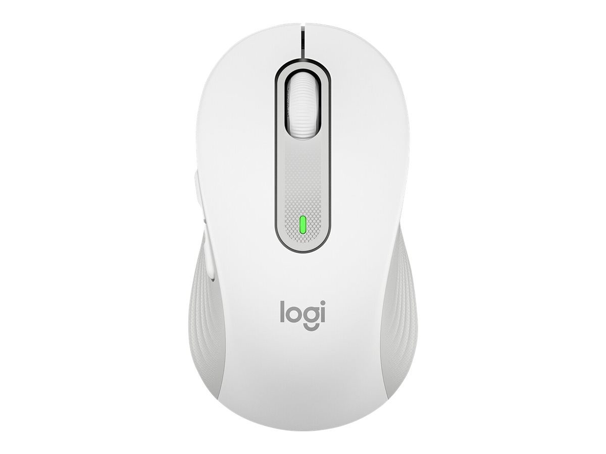Logitech Signature M650 Large Maus 5 Tasten Bluetooth 2.4 GHz Off-White