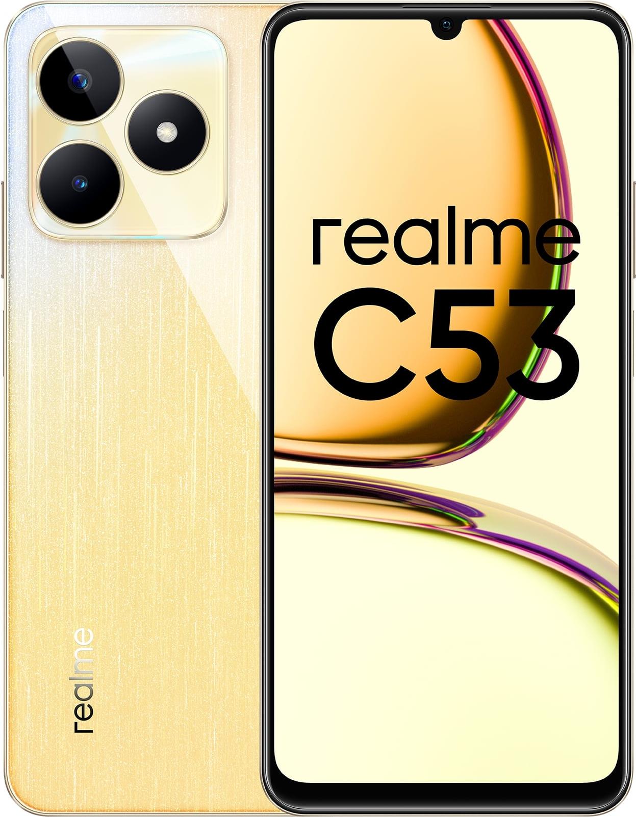 realme C 53 17,1 cm (6.74") Hybride Dual-SIM Android 13 4G USB Typ-C 8 GB 256 GB 5000 mAh Gold ()
