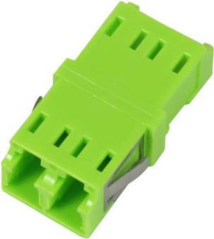 LWL-Kupplung LC-Buchse/LC-Buchse 50/125u Multimode duplex PVC lime Green ohne (S215509)