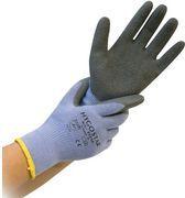 HYGOSTAR Kälteschutz-Handschuh THERMO GRIP, M, lila/grau Größe: 8, Baumwoll-Mittelstrick, mit Strickbund, 1/4 - 12 Stück (33259)