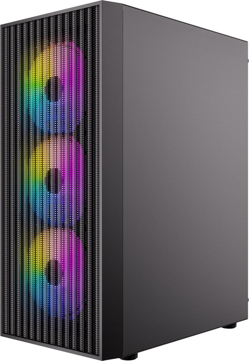 Antec AX27 RGB Elite Mid Tower Gaming Bl - Midi/Minitower (0-761345-10205-6) (geöffnet)