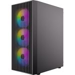 Antec AX27 RGB Elite Mid Tower Gaming Bl - Midi/Minitower (0-761345-10205-6) (geöffnet)