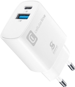 Cellularline Dual Port Travel Charger Samsung PD 25W White (60786)
