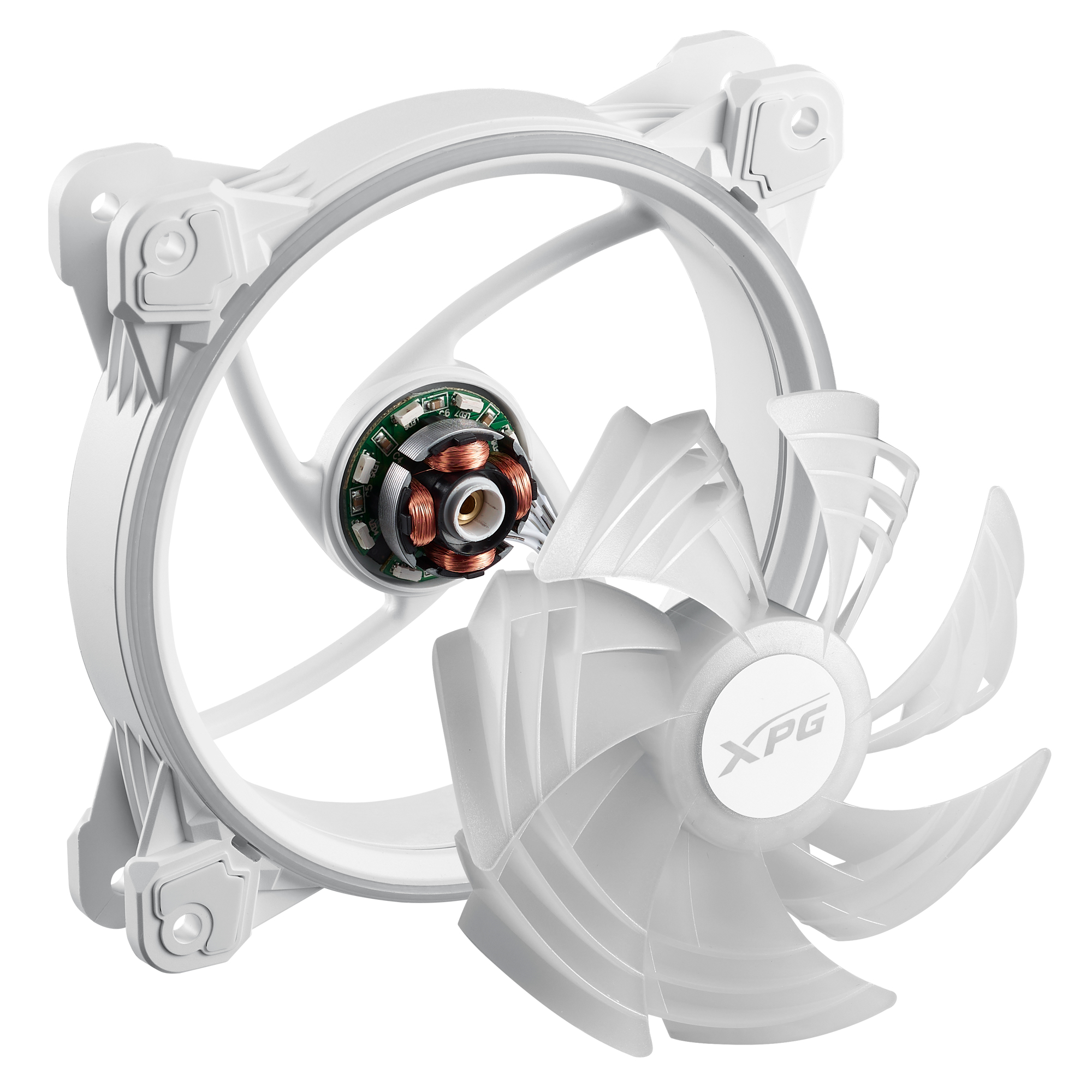XPG HURRICANE 120 ARGB PWM 120 mm Gehäuselüfter 600–2000 RPM 61,5 CFM Weiß