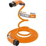 LAPP MOBILITY Selbstaufrollendes Ladekabel Typ 2, bis zu 22 kW, 3 m, orange (75745)