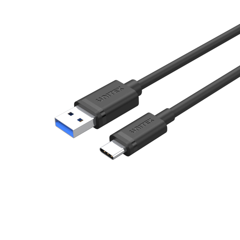 Unitek USB Typ-C-Kabel USB Typ A zu USB-C 2 m Schwarz