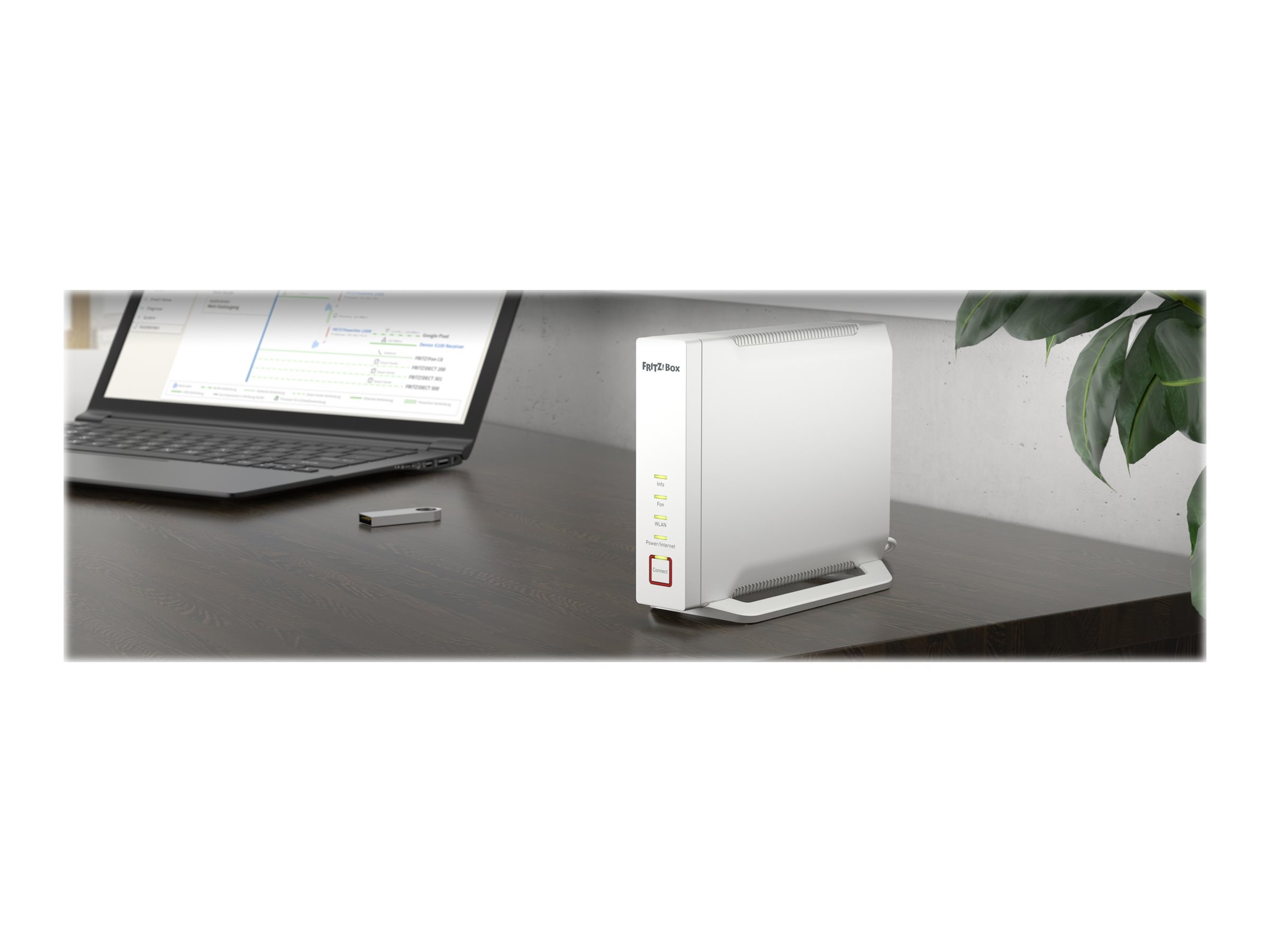 FRITZ! FRITZ!Box 4060 WLAN-Router Wi-Fi 6 Tri-Band 2,5-Gigabit-WAN DECT Weiß