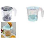 keeeper messkannen-Set "matteo", PP, nordic-grey/transparent integrierte Mess-Skalen für Flüssigkeiten, Zucker, Mehl, - 1 Stück (3004568015500)