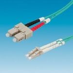 VALUE LWL-Kabel 50/125µm OM3, LC/SC, türkis 3m (21.99.8713)