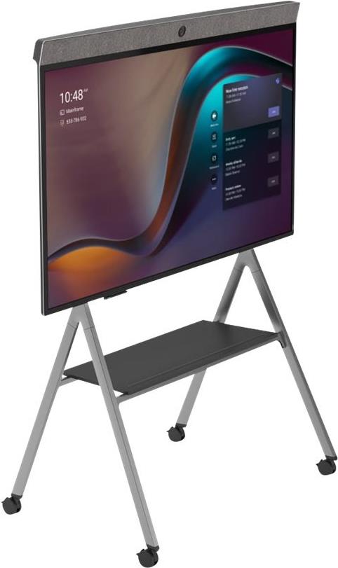 Neat Neat Board Rolling Floor Stand für 65" Displays Silber, Schwarz