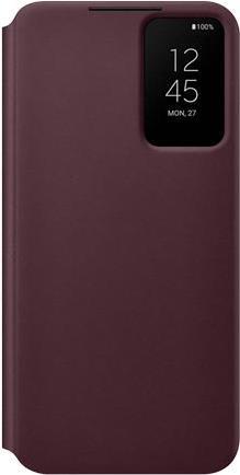 Samsung Clear View Cover EE für S906B Samsung Galaxy S22+ - burgundy (EF-ZS906CEEGEE)