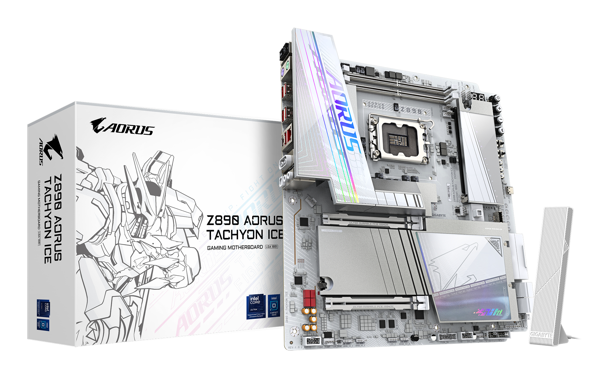 AORUS Z890 TACHYON ICE Mainboard E-ATX LGA1851 Intel Z890 Weiß