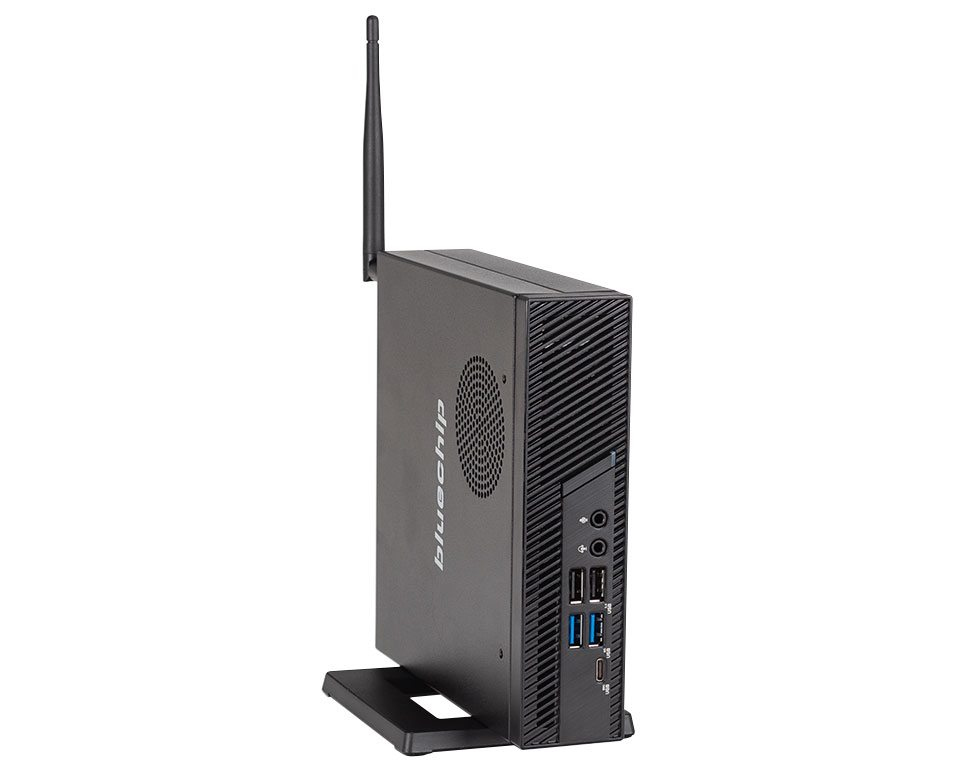 bluechip BUSINESSline S3137 Mini-PC, Intel Core i3-14100, 8 GB RAM, 500 GB SSD, Windows 11 Pro, Schwarz