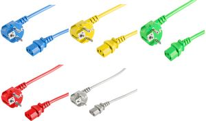 shiverpeaks BASIC-S Schutzkontakt Stromkabel, 1,8 m, grün (BS09-05183)