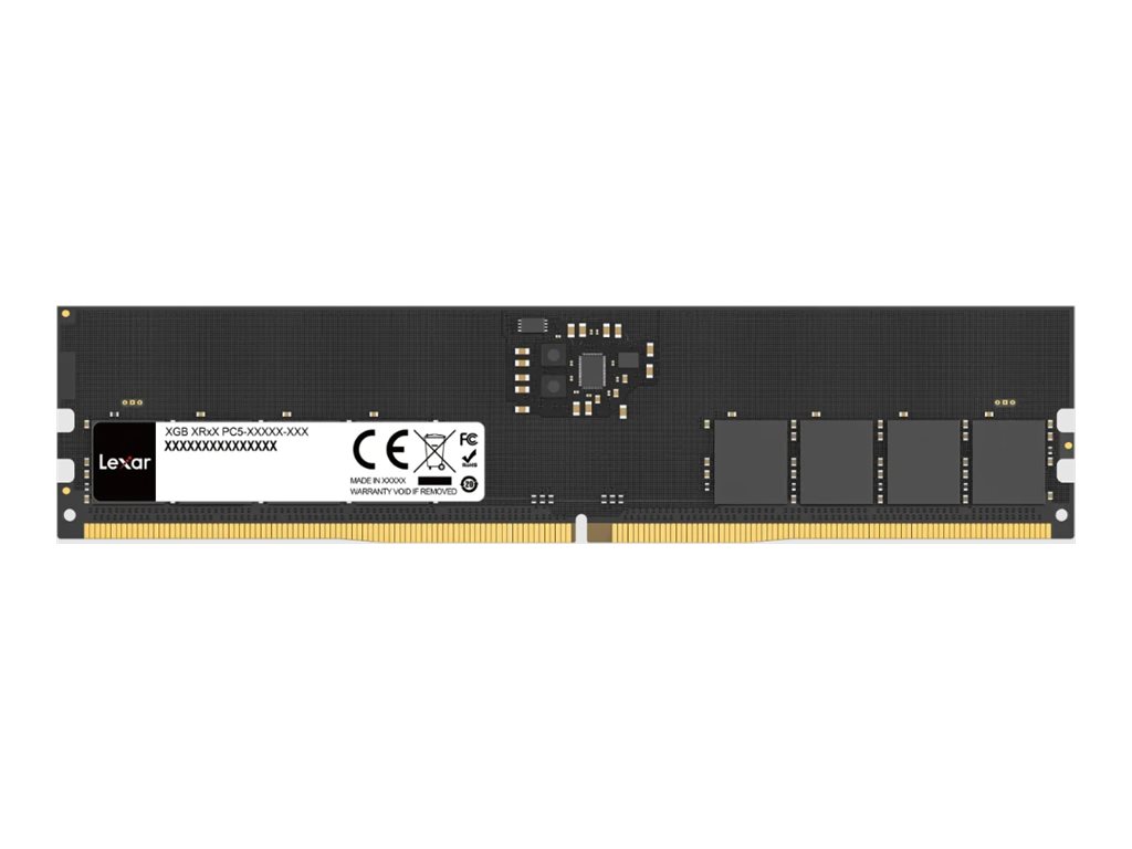 Lexar DDR5 Speichermodul 16 GB DIMM 288-Pin 5600 MT/s CL46 1.1 V Ungepuffert Schwarz