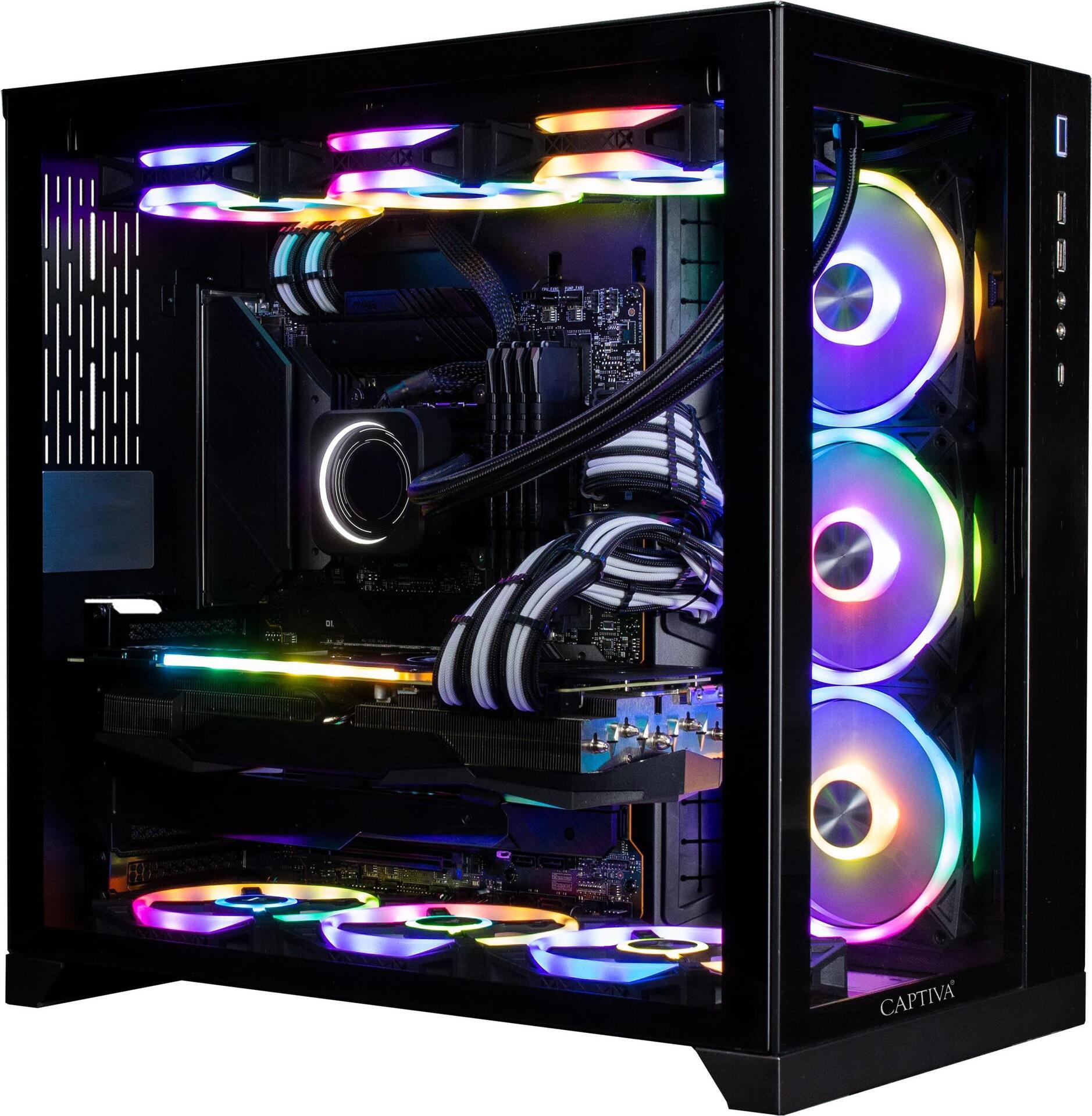 Komplettrechner Captiva Highend Gaming R72-504 (Ryzen 9 7900X/RTX4070 Ti 12GB GDDR6X/SSD 2TB/65536/AS/w/o OS) (72504)