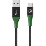 Microconnect MC-SMART USB-A-C-01 USB Kabel USB 2.0 1 m USB A USB C Schwarz - Grün (MC-SMART USB-A-C-01)