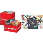 STABILO Multitalentstift woody 3 in 1, 76er Schoolpack Farbstift/Wassermalfarbe/Wachsmalkreide in Einem, - 1 Stück (880/76-01)