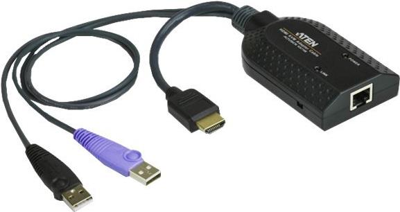 ATEN KA7168 HDMI USB Virtual Media KVM Adapter Cable with Smart Card Reader (CPU Module) - KVM-/Audio-/USB-Extender