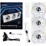 Lian Li UNI FAN TL Wireless LCD Lüfter ARGB PWM 3er-Pack inkl. Controller - Reverse Blade (12RTLLCD1W3W)