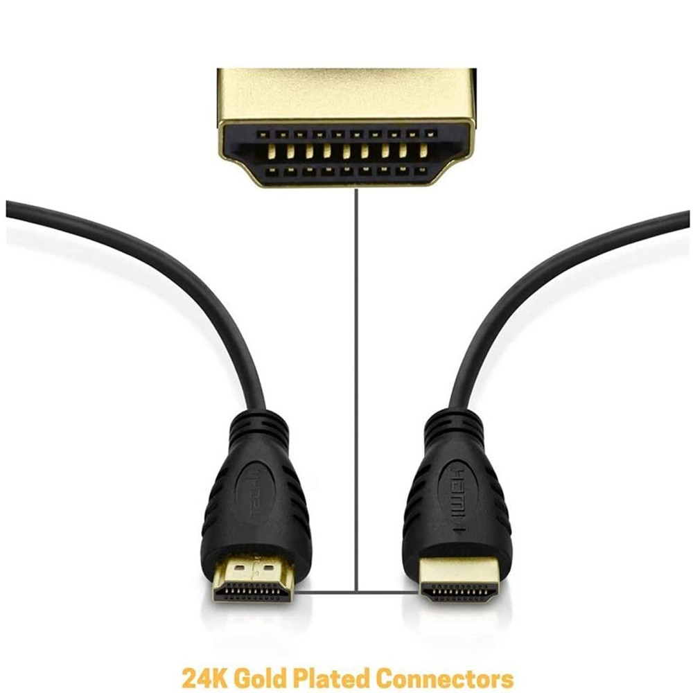 TECHly ICOC HDMI2-4-005 HDMI-Kabel mit Ethernet 0,5 m Schwarz