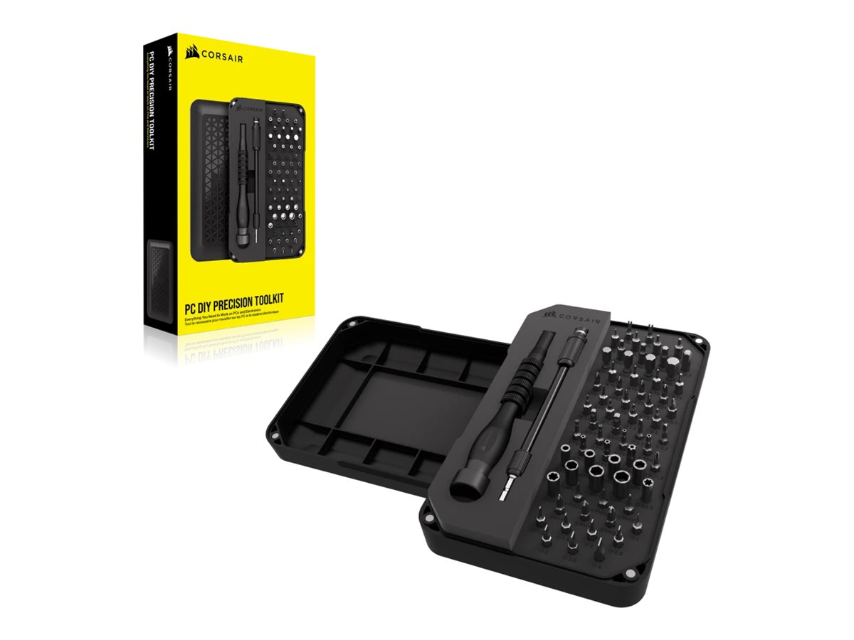 Corsair PC DIY Precision Toolkit - Schraubendreher mit Bit-Satz 67-teilig