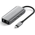 Satechi Dockingstation 4-in-1 ST-H3C25EM USB-C 3.2 Gen2 Grau (ST-H3C25EM)