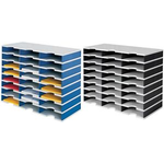 styrodoc trio Dateiablagebox Polystyrol Blau - Grau (268030838)