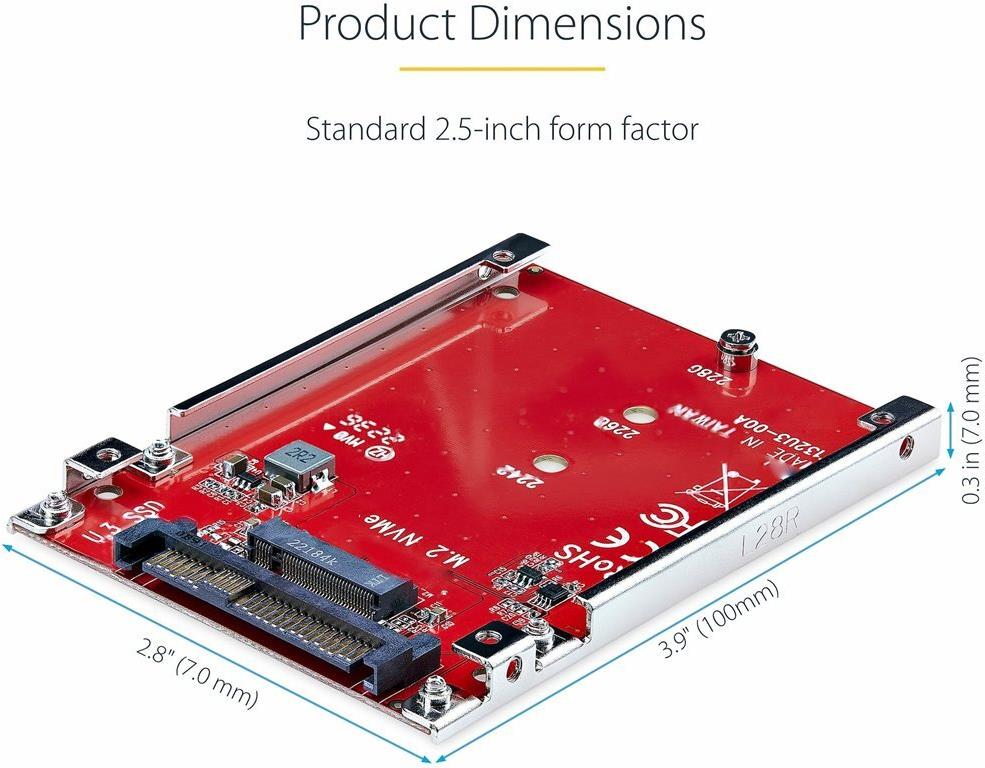 Startech 1M25-U3-M2-ADAPTER M.2 to U.3 Adapter U.3 Rot