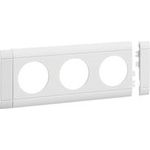 HAGER GB080309016 Blende 3-fach Steckdose anreihbar hfr (GB080309016)