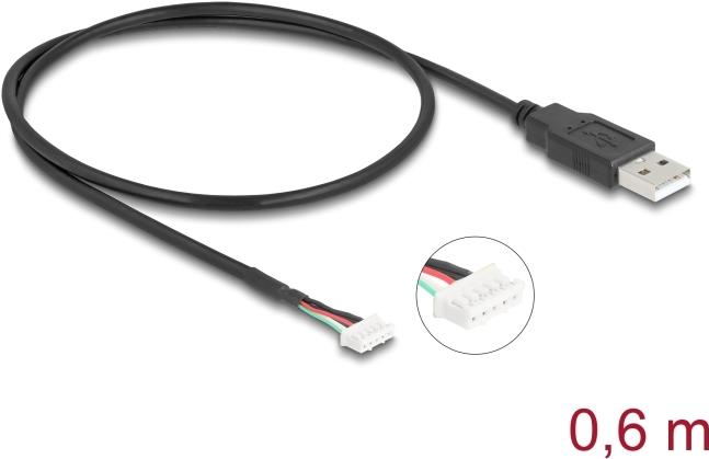 Delock USB 2.0 Anschlusskabel für 5 Pin Kameramodule 0.6 m (12109)