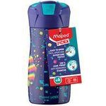Maped Trinkflasche PIXEL PARTY, 0,43 l Korpus aus Edelstahl mit Pixel-Motiv, Trinkhalm kommt - 1 Stück (871298)