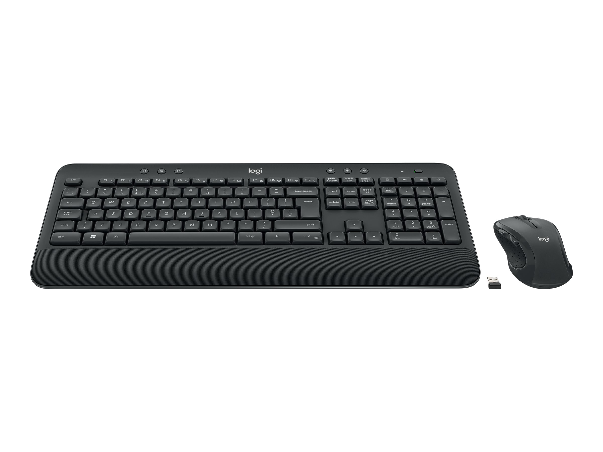 Logitech MK545 Advanced Tastatur- und Maus-Set Kabellos 2.4 GHz Schwarz