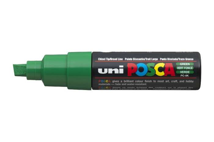 Uni-Ball POSCA PC-8K Meißelspitze 8 mm Grün