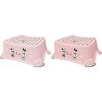 keeeper kids Tritthocker tomek "Minnie", nordic-pink mit Aufdruck, Tragkraft: 80 kg, Oberfläche und Füße gummiert - 1 Stück (1843158124700)