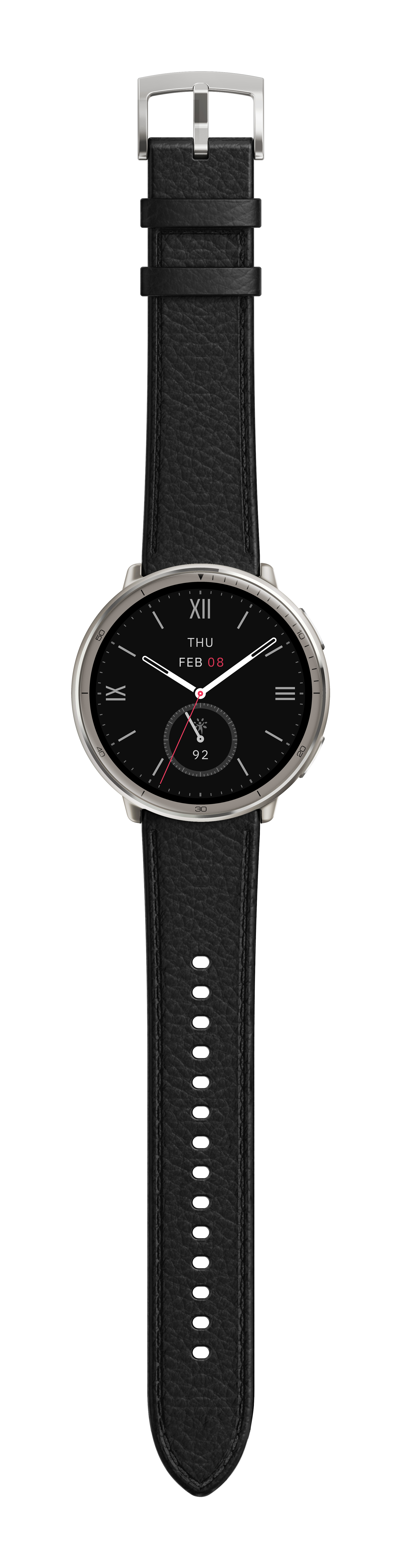 Amazfit Active 2 Premium Version 1.32" AMOLED 466 x 466 Bluetooth 5.2 NFC Schwarz